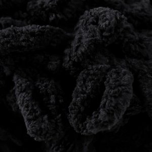 Плюшевая пряжа для вязания руками ALIZE, Puffy, 100 % микрополиэстер, 9 м/100 г, (60 чёрный)