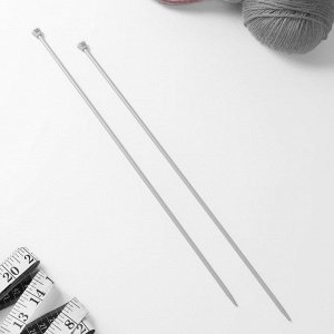 Арт Узор Спицы для вязания, прямые, с тефлоновым покрытием, d = 4 мм, 35 см, 2 шт