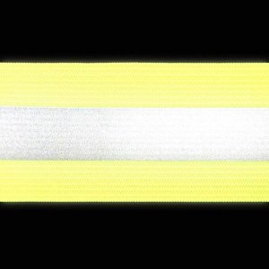 СИМА-ЛЕНД Светоотражающая лента-резинка, 40 мм, 10 ± 1 м, цвет салатовый