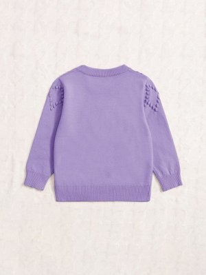 Для девочек Вязаный свитер текстурированный