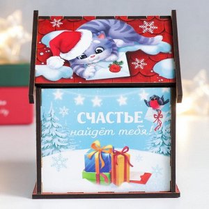 Чайный домик "Кролик. Кот на крыше" 12х10,5 см