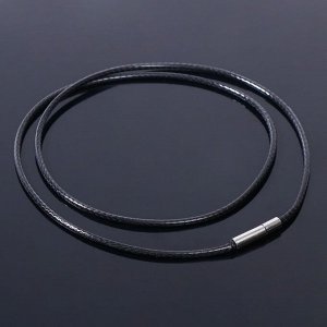 Корейская вощёная нить, 50 см, d=1,5 мм, цвет чёрный