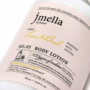 JMELLA  Лосьон парфюмированный для тела с лаймом и базиликом In France Body Lotion Lime & Basil, 500 мл