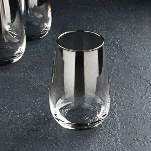 Набор стаканов высоких «Серебряная дымка», 350 мл, 4 шт