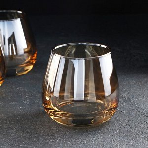 Набор стаканов низких «Золотой мёд», 300 мл, 4 шт