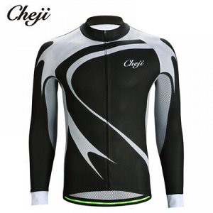 Велосипедная Джерси Cheji 999 .черный-белый