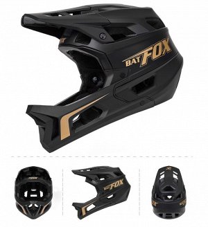 Велосипедный шлем BATFOX LA015-108 (L, Черный-Золото)