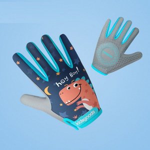 Детские велосипедные перчатки Kidsdoogs XG38. длинные пальцы. Синий