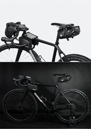 Велосипедная сумка под седло Rhinowalk TF550. черный