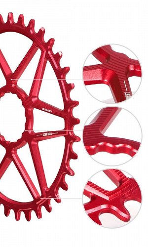 Звезда PASS QUEST для RACEFACE 3mm offset. овал. черный (30Т)