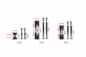 Втулки и болты для амортизаторов HLT-100 (24 мм)