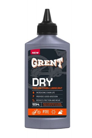 GRENT PTFE Dry Lube Цепная велосмазка для сухой погоды с тефлоном 120 мл