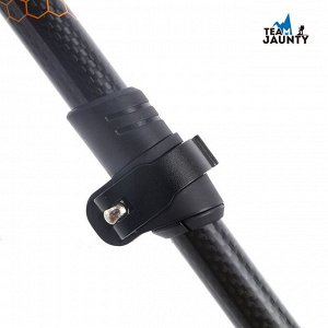 Карбоновые трекинговые палки для ходьбы Team Jaunty T-3JWS(3K)