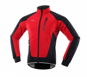 Зимняя Велосипедная куртка ARSUXEO 20B. красный