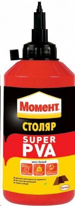 Клей ПВА Момент Столяр супер белый 250 гр. флакон 1 шт / шт / 1568047 / 215709