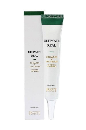 Jigott Крем для кожи вокруг глаз с коллагеном Eye Cream Ultimate Real Collagen, 50 мл