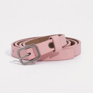 Ремень женский, ширина 1,3 см, винт, пряжка метал, цвет розовый 9345197