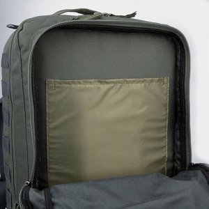 Рюкзак туристический, 40 л, отдел на молнии, 2 наружных кармана, цвет хаки