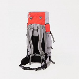Рюкзак туристический, 100 л, на стяжке, цвет красный