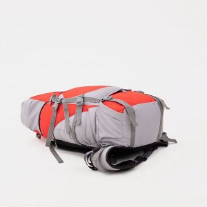 Рюкзак туристический, 100 л, на стяжке, цвет красный