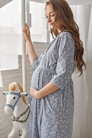 Комплект женский "Скоро мама" для беременных (сорочка)