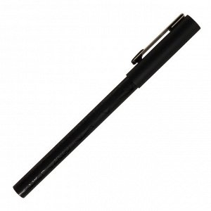 Ручка шариковая Berlingo "DoubleBlack" , 0. 7мм, синяя, игольч. стерж 319389