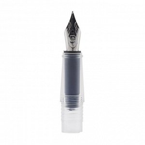 Набор PIERRE CARDIN I-SHARE: ручка-роллер прозрачного цвета, сменная насадка с пером размера М, конвертер, 3 чернильных картриджа синего цвета