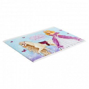 Альбом для рисования А4, 8 листов на скрепке "Принцесса", обложка мелованный картон, блок 100 г/м?