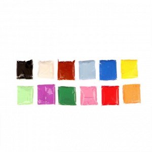 Набор лёгкого прыгающего пластилина 12 цветов МИКС