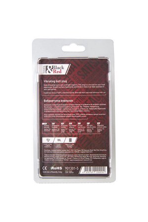 Анальная втулка Black&Red by TOYFA, TPE, черный, 12,7 см, ? 3 см