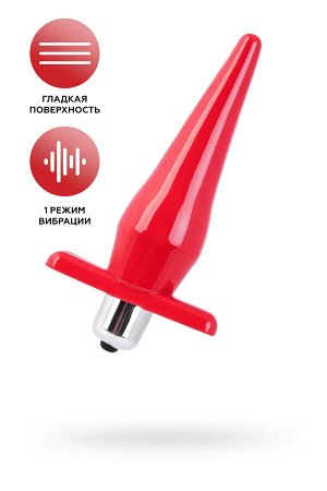 Анальная втулка Black&Red by TOYFA, TPE, красный, 12,7 см, ? 3 см