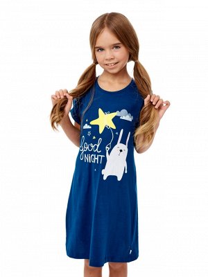 Ночная сорочка детская (98-104, синий)