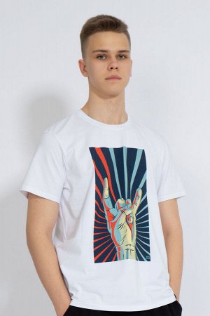 Футболка Футболка Kivviwear 1010/12 белый 
Состав: Хлопок-92%; Эластан-8%;
Сезон: Осень-Зима
Рост: 170

Джемпер мужской классического кроя. Принт методом термопереноса, цифровая печать. Ткань кулирна