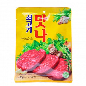 Приправа вкусовая "Манна" со вкусом говядины 100 г. Daesang Корея