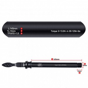 Ось MEIJUN 15*100MM с зажимом