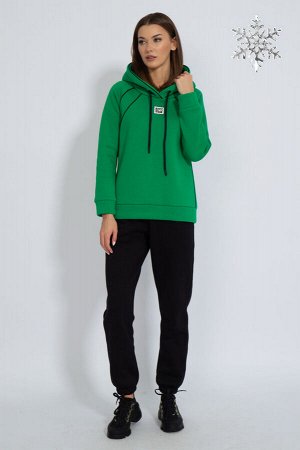 Костюм Костюм Kivviwear 40604053/07 черный/зеленый 
Состав: ПЭ-26%; Хлопок-70%; Эластан-4%;
Сезон: Осень-Зима
Рост: 170

Костюм утепленный на флисе. Худи с рукавом реглан с капюшоном на подкладке из 