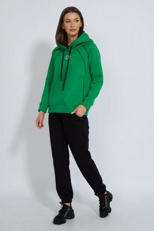 Костюм Костюм Kivviwear 40604053/07 черный/зеленый 
Состав: ПЭ-26%; Хлопок-70%; Эластан-4%;
Сезон: Осень-Зима
Рост: 170

Костюм утепленный на флисе. Худи с рукавом реглан с капюшоном на подкладке из 