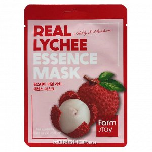 FARM STAY Тканевая маска для лица с экстрактом личи Real Lychee Essence Mask 23мл