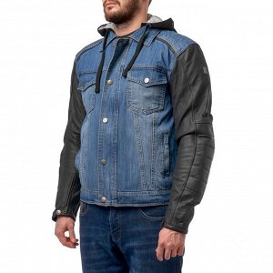 Куртка текстильная MOTEQ Groot, мужская, синий/черный, XXXL