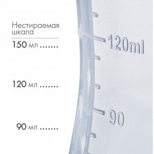 Бутылочка для кормления, классическое горло, приталенная, 150 мл., от 0 мес., цвет розовый МИКС