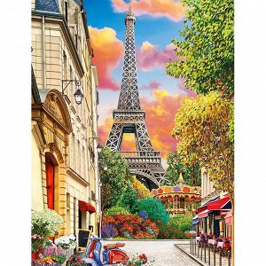 Набор для творчества Алмазная мозаика Маленькая улочка в Париже с подрам. 17*22см AC17092