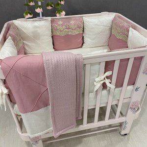 Комплект в кроватку "Розовые сны" Premium