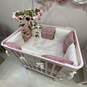 Комплект в кроватку "Розовые сны" Premium
