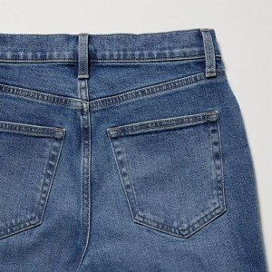 UNIQLO — узкие прямые джинсы (длина 70 см) 08 DARK GRAY