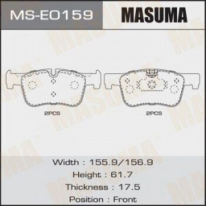 Колодки дисковые MASUMA, AN-4737K, P06070 front