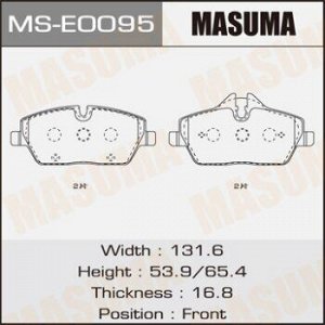 Колодки дисковые MASUMA, AN-4426K, P06034 front