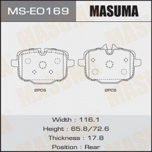 Колодки дисковые MASUMA, AN-4700KE, P06061 rear