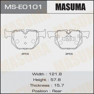 Колодки дисковые MASUMA, AN-4631K, P06039 rear