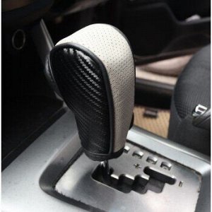 Кожеток на ручку автомат.КПП кожзам, перфорированная кожа, черно-серый