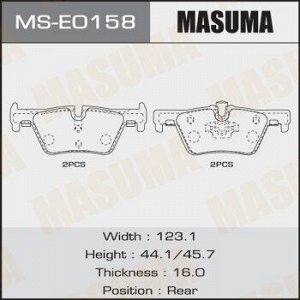 Колодки дисковые MASUMA, AN-7011K, P06071 rear